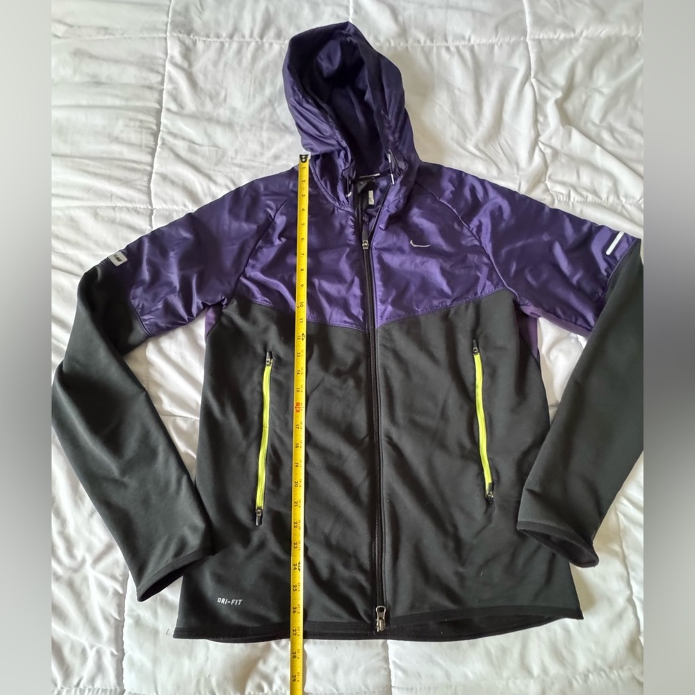 Nike Windbreaker Unisex Purp Black Size M - Picture 3 of 10